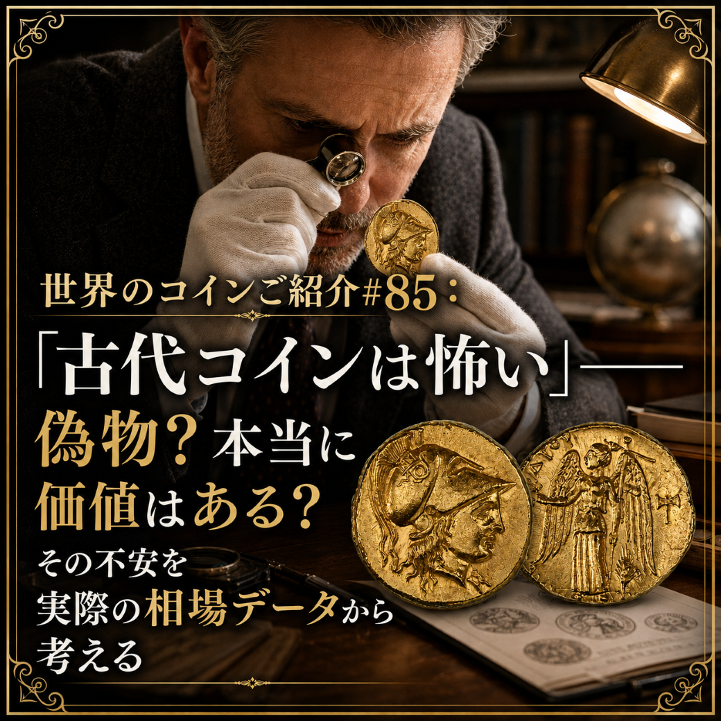 世界のコインご紹介#85：「古代コインは怖い」――偽物？本当に価値はある？その不安を実際の相場データから考える