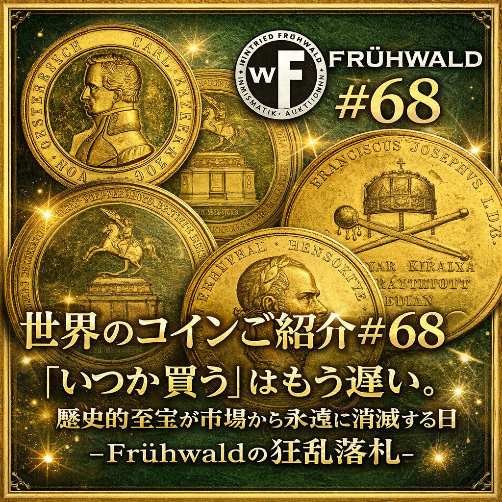 世界のコインご紹介#68 「【いつか買う】」はもう遅い。歴史的至宝が市場から永遠に消滅する日ｰFrühwaldの狂乱落札ｰ」