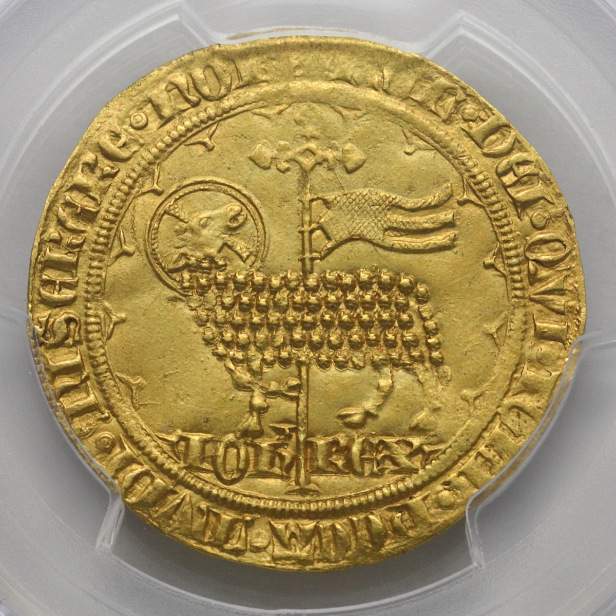フランス 1350-64年 ジャン2世 ムートンドール金貨 MS62：47928535
