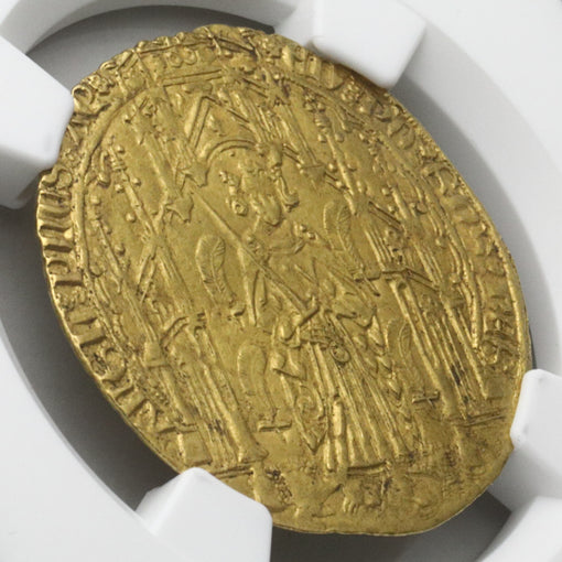 フランス 1362‐72年 エドワード黒太子 パビリオンドール金貨 MS63+