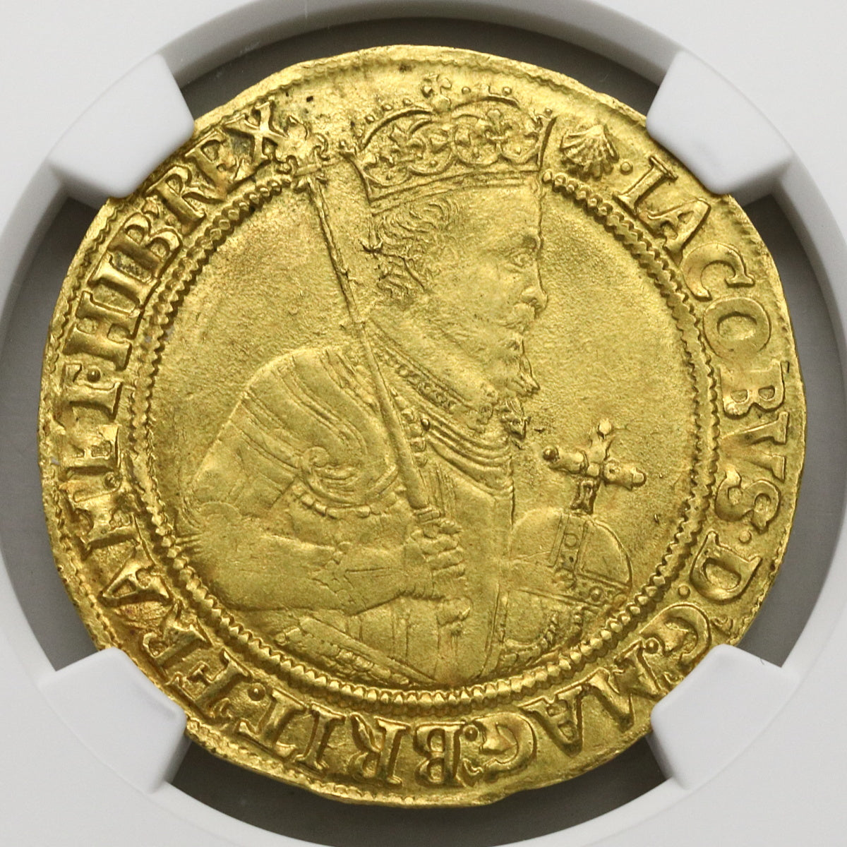 【非掲載】英国 1606-07年 ジェームズ1世 ユナイト金貨 MS64＋：6639733-013