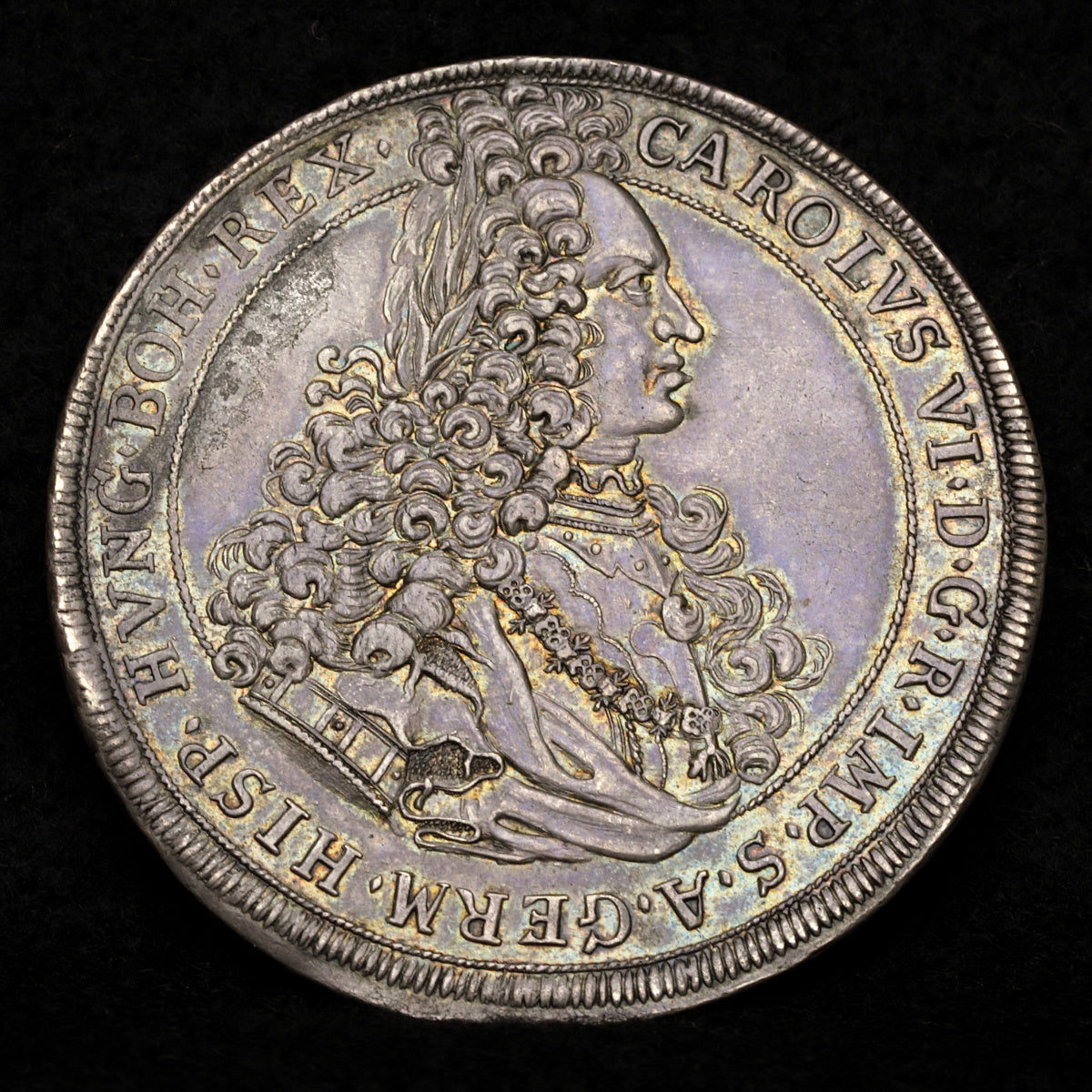 オーストリア 1712年 カール6世 ターラー銀貨 裸