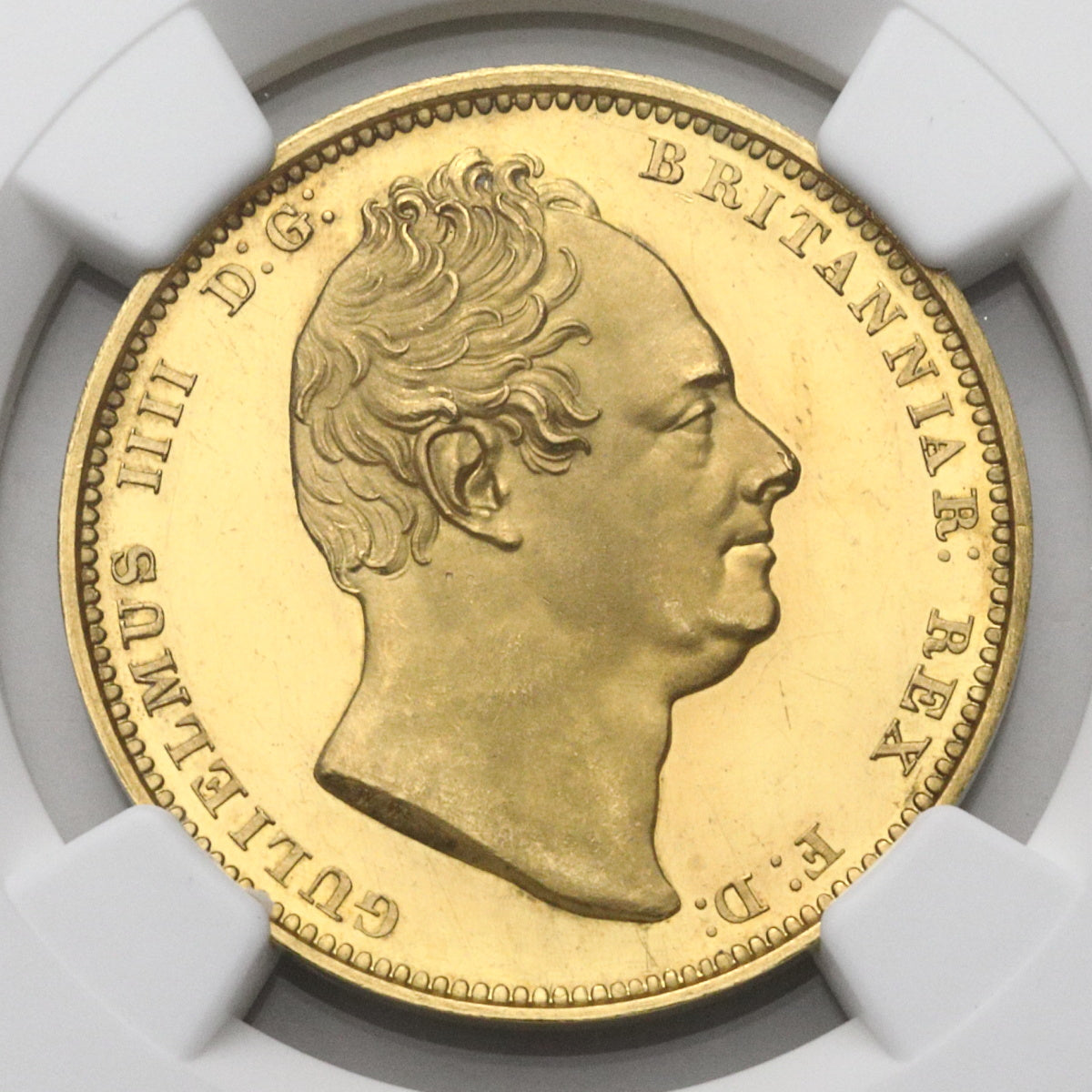 イギリス 1831年 ウィリアム4世 2ポンド金貨 PF62UCAM：5859736-001