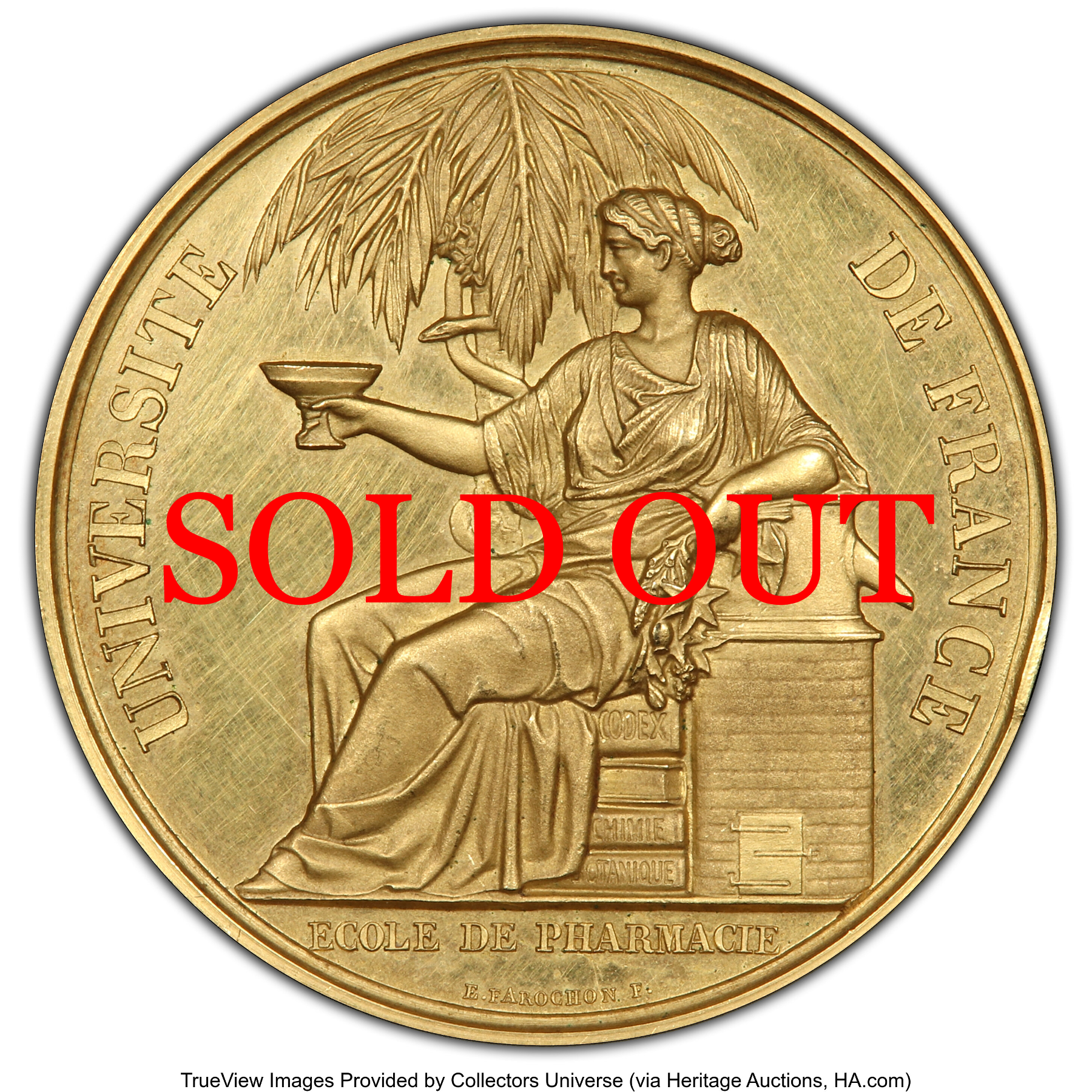 フランス 1852年 モンペリエ大学薬学部 金メダル SP62：48722327