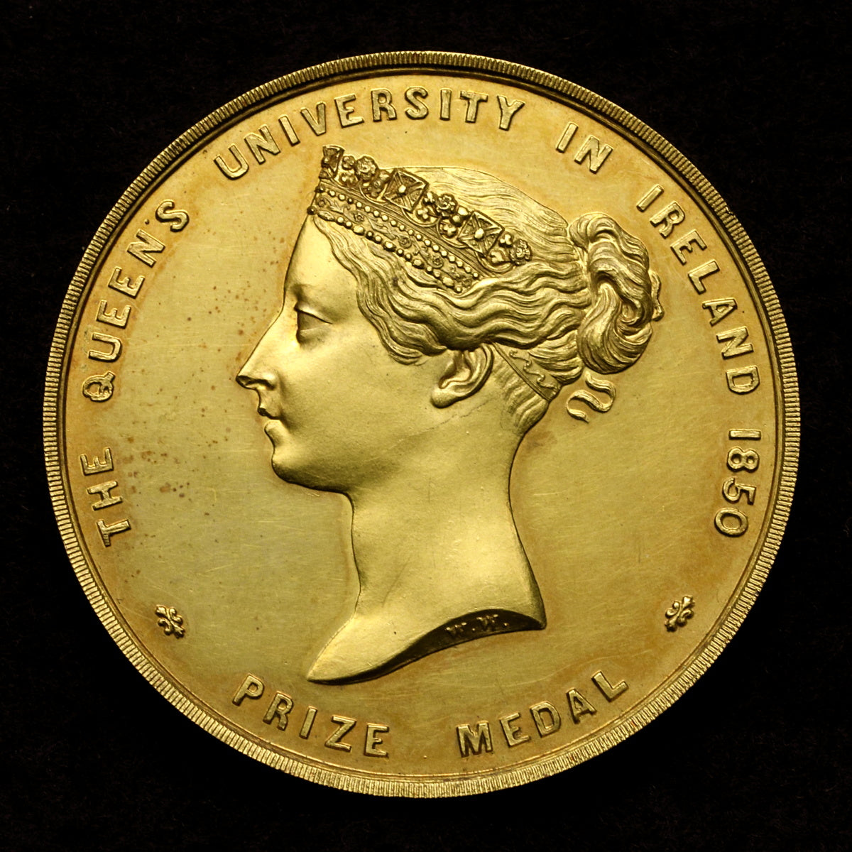 イギリス 1863年 ヴィクトリア クイーンズ大学ベルファスト 金メダル 裸