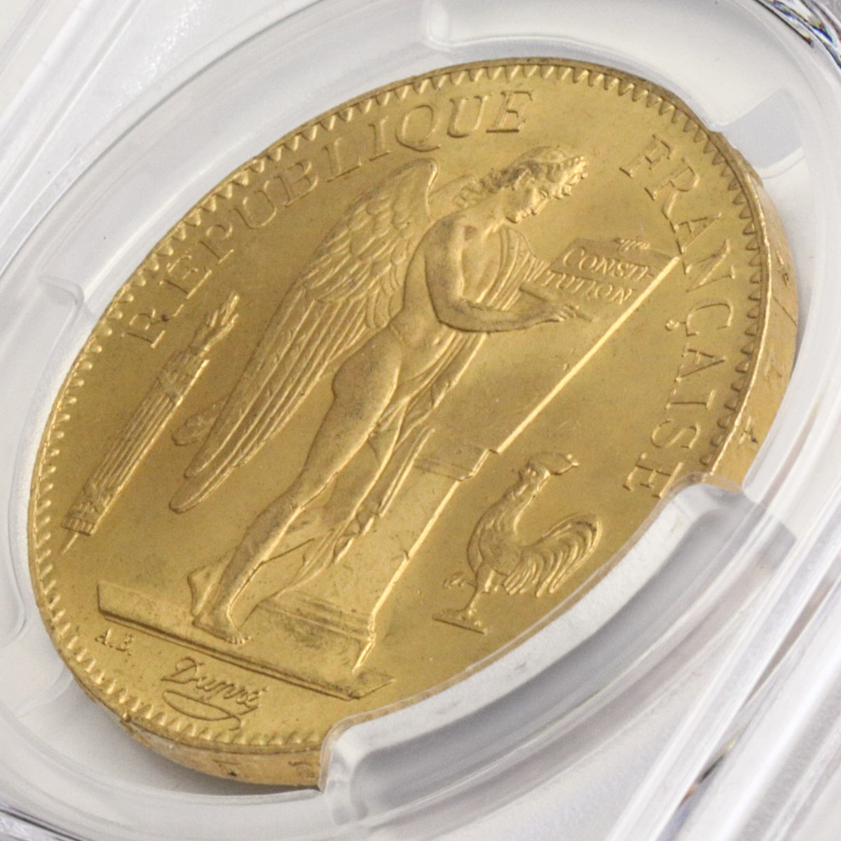 幸運☆NGC☆1877A MS62☆フランス 金貨 エンジェル 鶏 1886A フランス 100フラン エンジェル金貨 NGC MS63