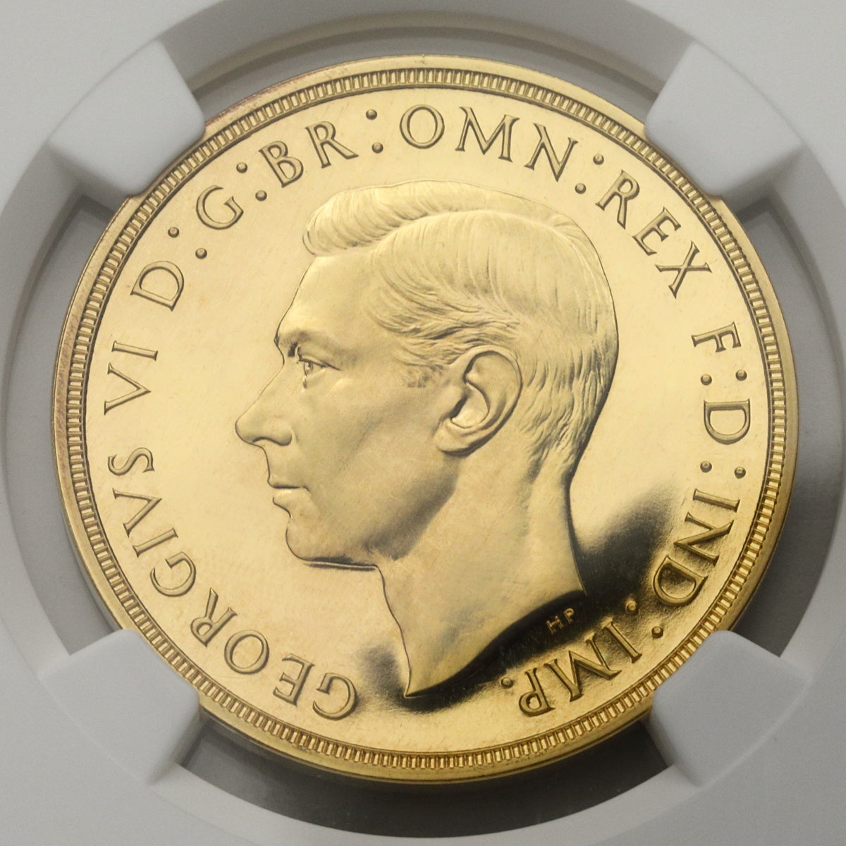 イギリス 1937年 ジョージ6世 5ポンド金貨 PF65：4425305-006