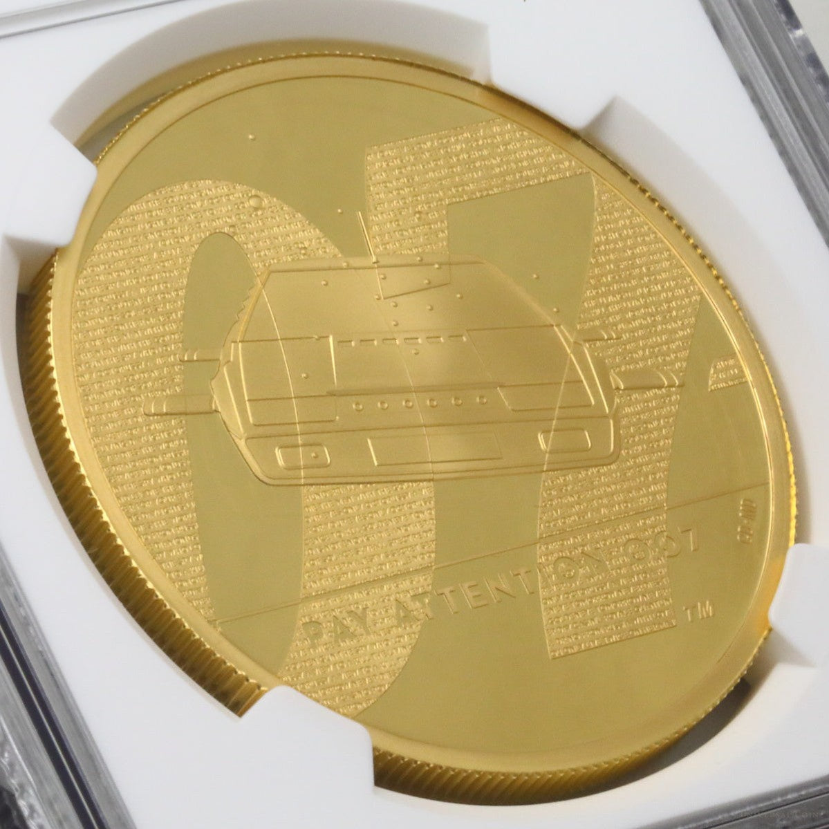 イギリス 2020年 ジェームズ・ボンド 200ポンド 2oz 金貨 Pay Attention PF70UCAM First Releases：5880680-006