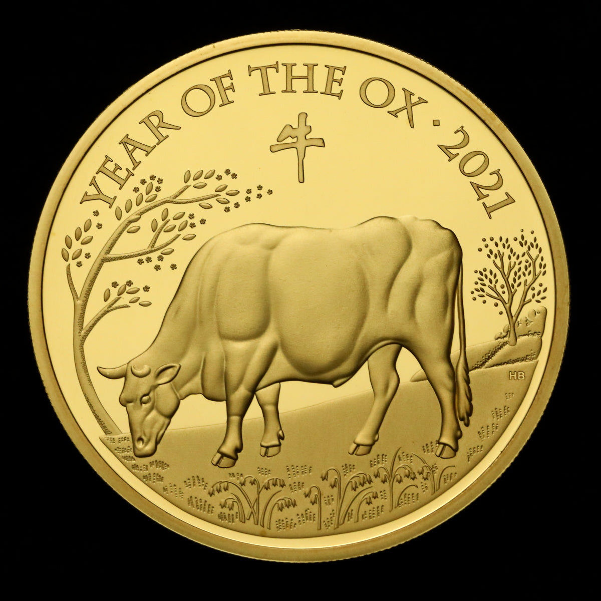 イギリス 2021年 Chinese Lunar Year Of The Ox 1000ポンド 1kg 金貨：裸