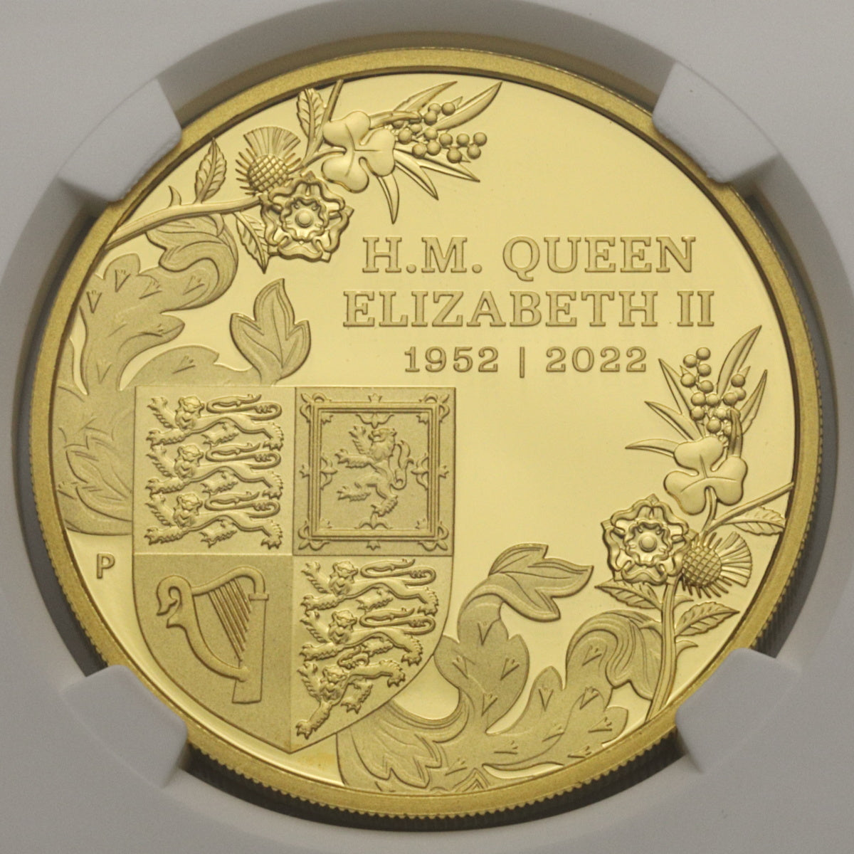 オーストラリア 2022年 エリザベス2世 即位70周年記念 200ドル 2oz 金貨 PF70UCAM：6564082-035