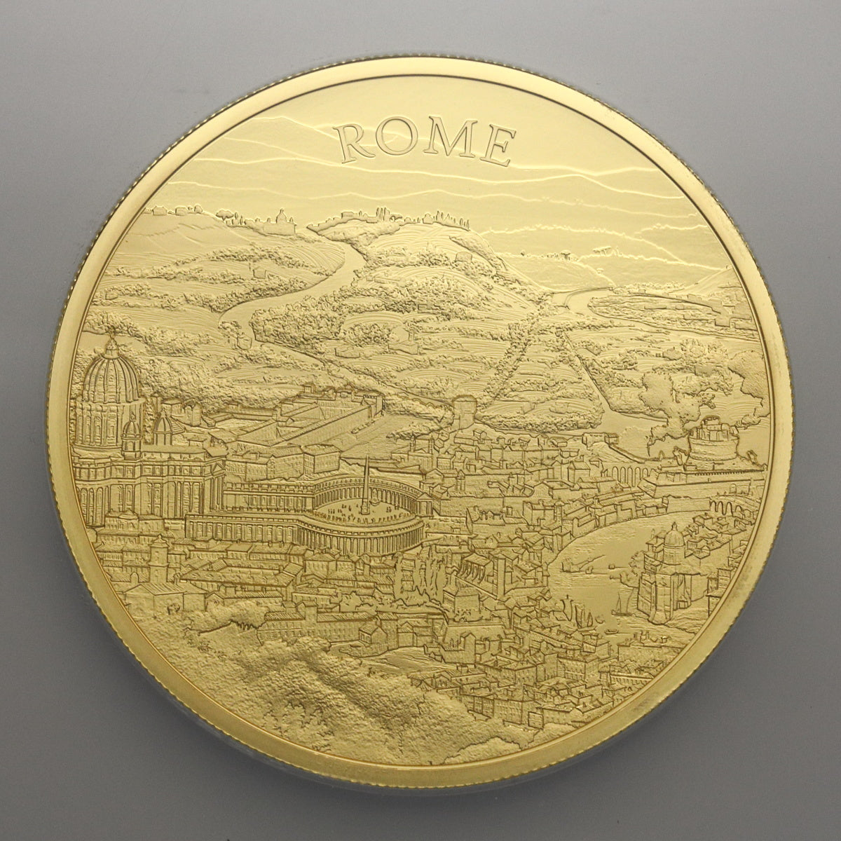 イギリス 2022年 エリザベス2世 ローマ都市景観 500ポンド(5oz)金貨 PF70UCAM：6769842-001