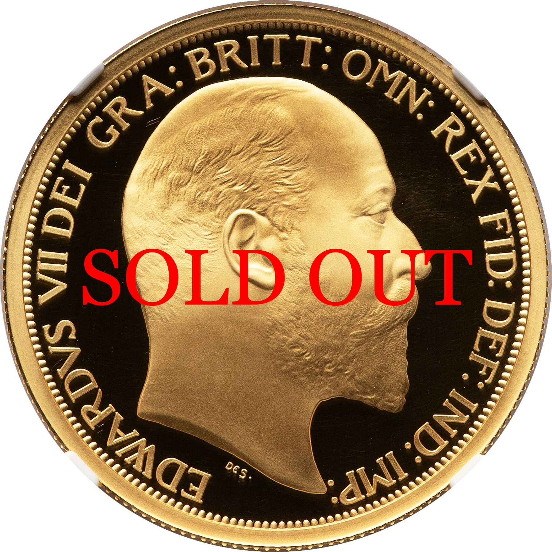 イギリス 2022年 エドワード7世 100ポンド 1oz 金貨 PF69UCAM：6583470-001