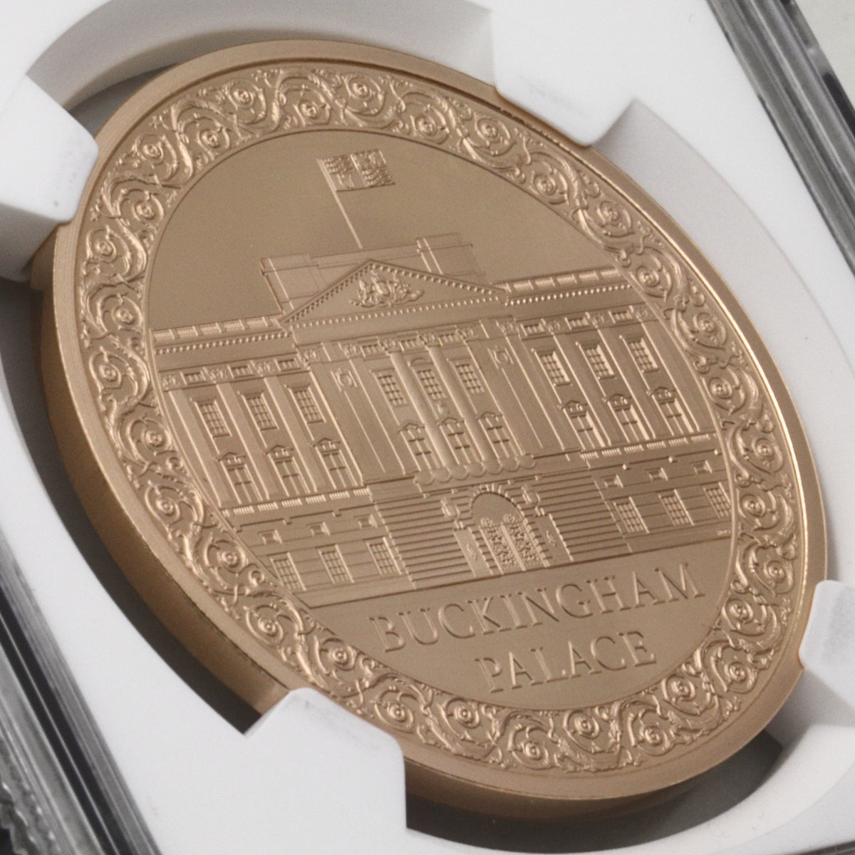 イギリス 2024年 バッキンガム宮殿 5ポンド金貨 PF70UCAM：8220976-019
