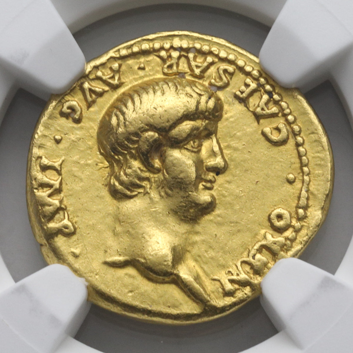 古代ローマ帝国 AD54-68 ネロ アウレウス金貨 CHVF Strike5/5,Surface3/5：6769153-002