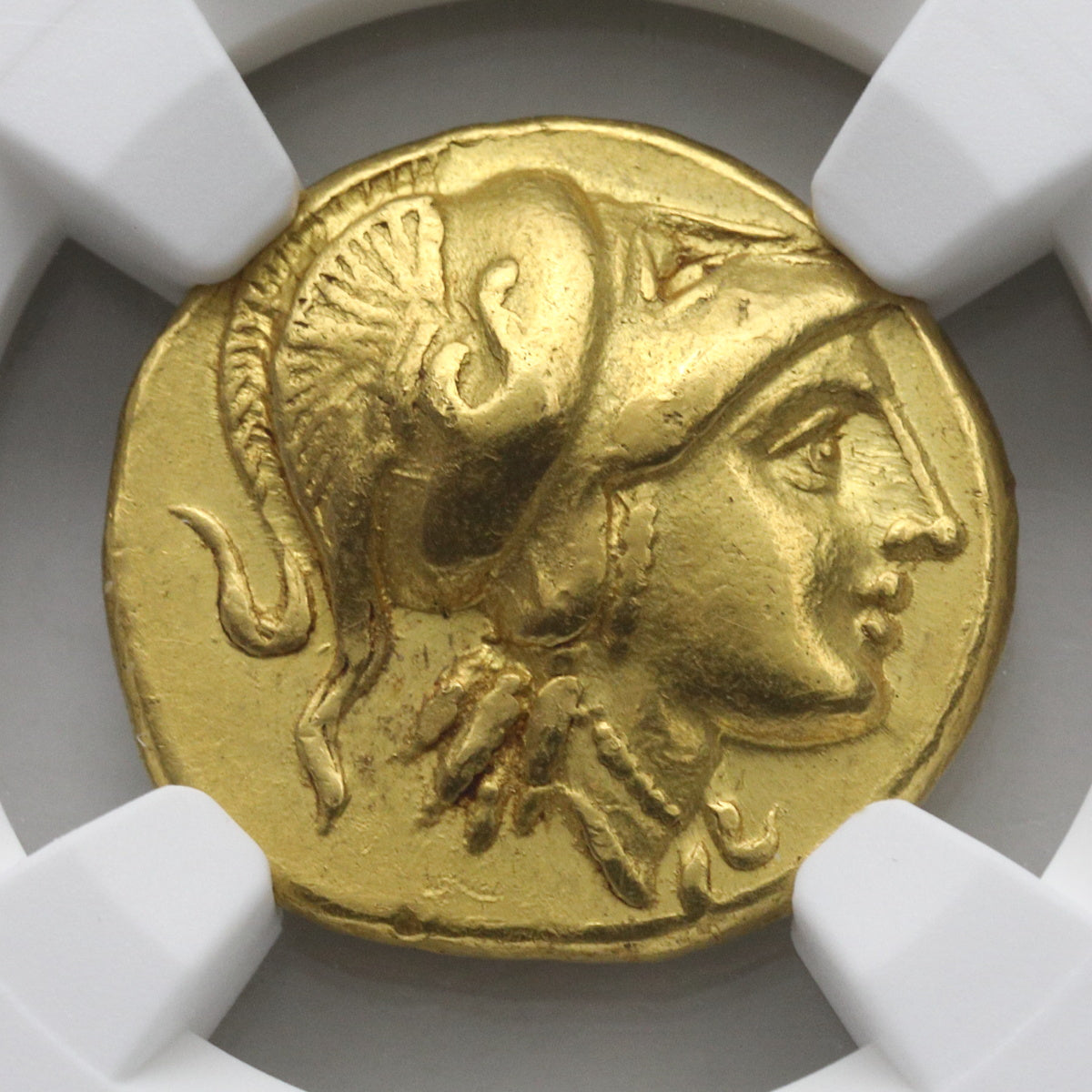 古代マケドニア 336-323BC アレキサンダー大王 スターテル金貨 CHVF Strike5/5,Surface3/5：8521494-004