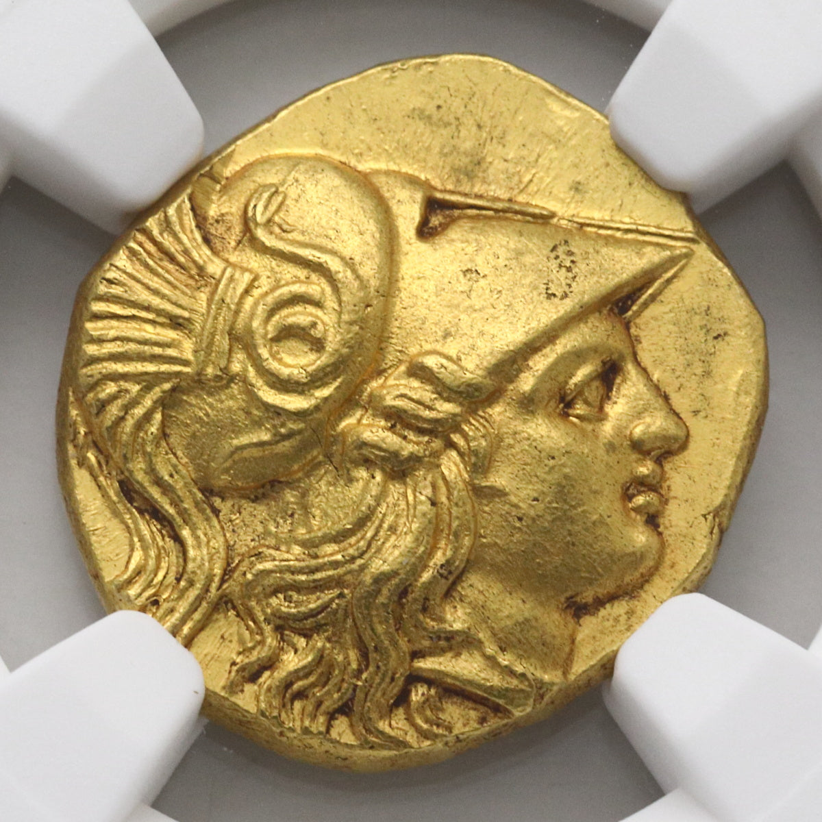 古代マケドニア王国 336-323BC アレキサンダー大王 スターテル金貨 MS Strike4/5,Surface3/5 brushed：6830598-002
