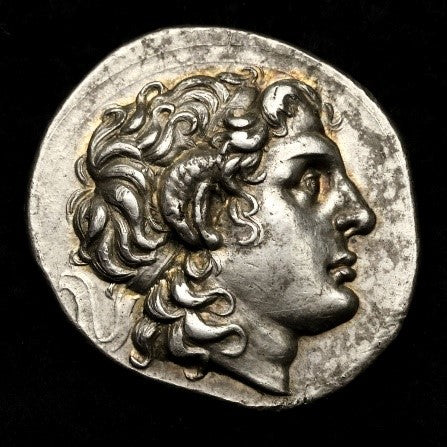古代トラキア 297-281BC リュシマコス テトラドラクマ銀貨：裸
